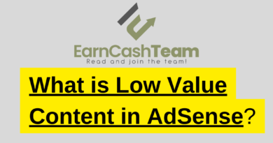 What is Low Value Content in AdSense