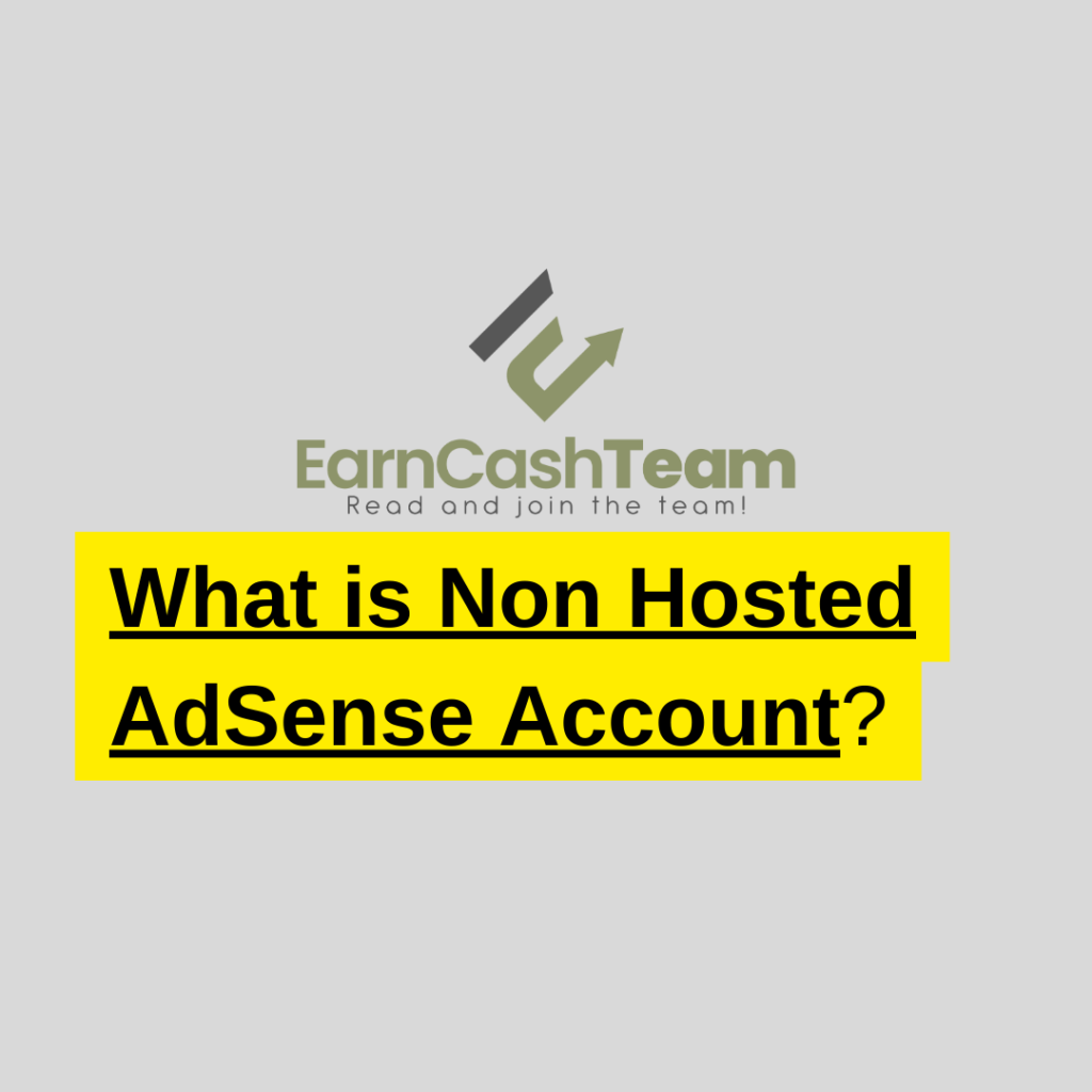 non hosted adsense account