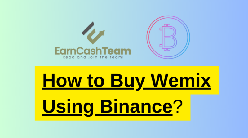 Buy Wemix Using Binance