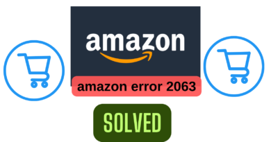 Amazon Error 2063
